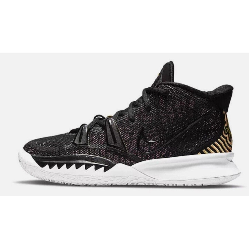 Nike Kyrie 7‎ GS Ripple Effect 4.5Y Black Pink Gold Basketball CT4080-015